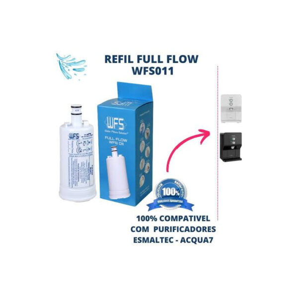 Filtro Refil Purificador Bebedouro Esmaltec Acqua7 WFS