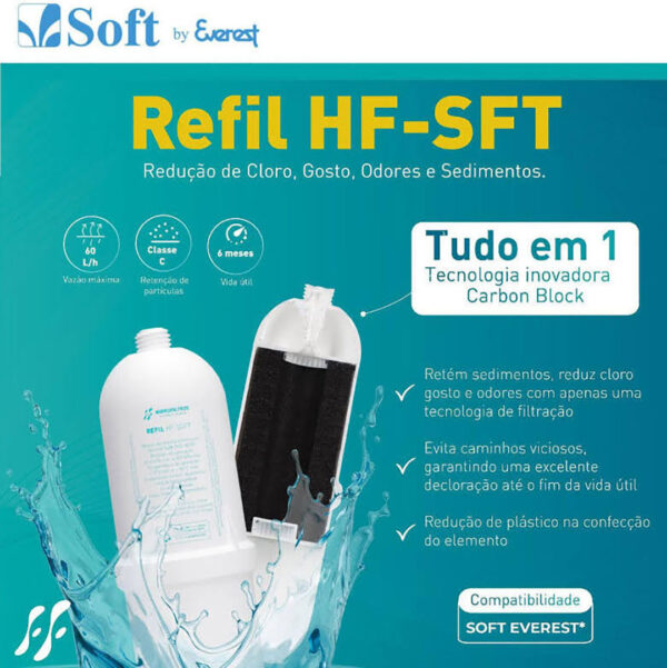 refil filtro vela soft everest purificador agua original hf hidrofiltros 2